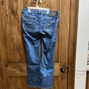 Silver Jeans Women's Classic Blue Straight Leg Jeans